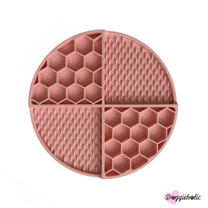 Honeycomb Silicone Lick Mat/Slow Feeding Bowl