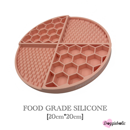 Honeycomb Silicone Lick Mat/Slow Feeding Bowl
