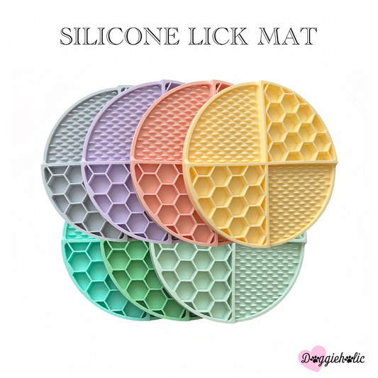 Honeycomb Silicone Lick Mat/Slow Feeding Bowl