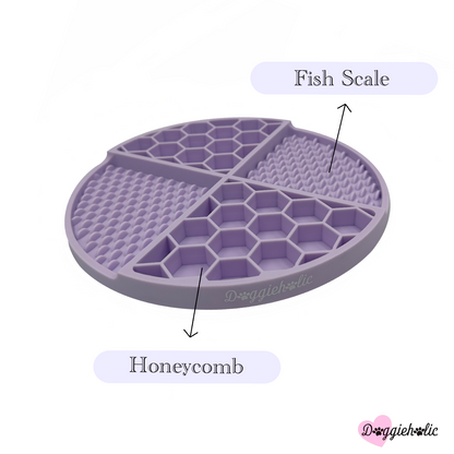 Honeycomb Silicone Lick Mat/Slow Feeding Bowl