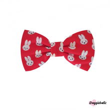 Load image into Gallery viewer, Red Bunny Bowtie