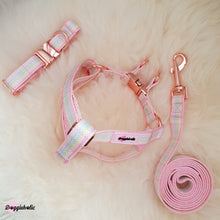 Load image into Gallery viewer, Colorful Checkered Full Set (Harness + Collar + Leash)